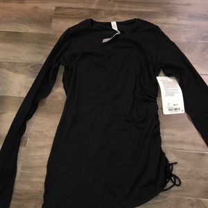 Black Lululemon Side Tie Long Sleeve- Size 4